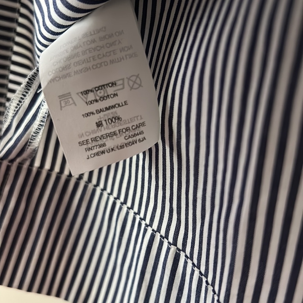 J. Crew One-Shoulder Ruffle Striped Blouse - Picture 5 of 5